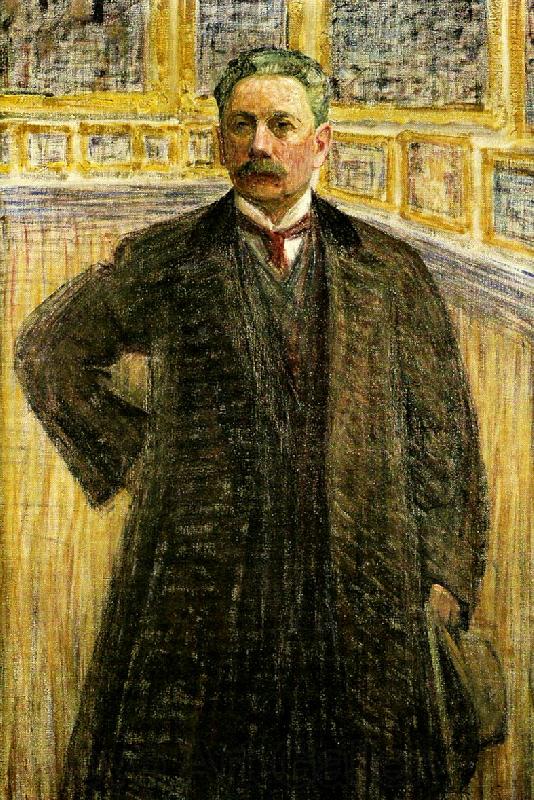 Eugene Jansson portratt av teaterchefen tor hedberg France oil painting art